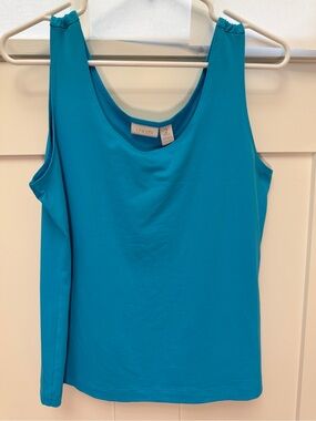 Chico's Teal Scoop Neck Tank